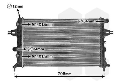 Handler.Part Radiator, engine cooling VAN WEZEL 37002254 1