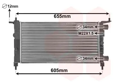 Handler.Part Radiator, engine cooling VAN WEZEL 37002261 1