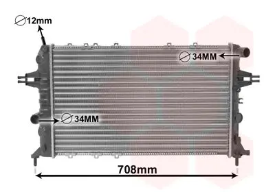 Handler.Part Radiator, engine cooling VAN WEZEL 37002293 1