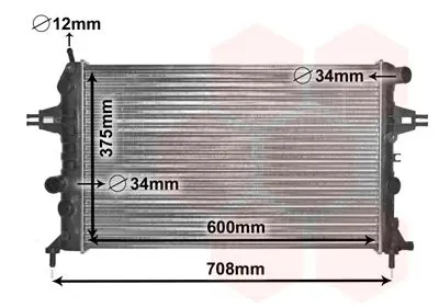 Handler.Part Radiator, engine cooling VAN WEZEL 37002296 1