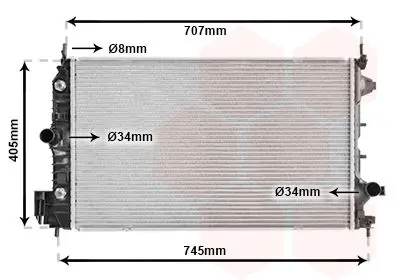 Handler.Part Radiator, engine cooling VAN WEZEL 37002388 1