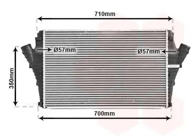 Handler.Part Intercooler, charger VAN WEZEL 37004361 1