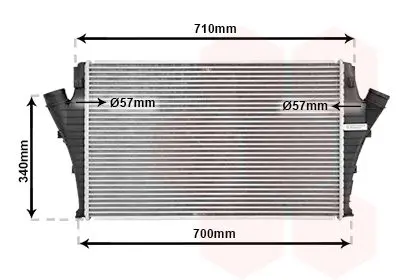 Handler.Part Intercooler, charger VAN WEZEL 37004491 1