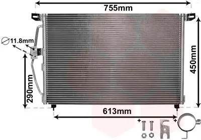 Handler.Part Condenser, air conditioning VAN WEZEL 37005228 1