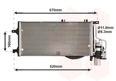 Handler.Part Condenser, air conditioning VAN WEZEL 37005310 1