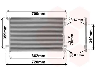 Handler.Part Condenser, air conditioning VAN WEZEL 37005333 1