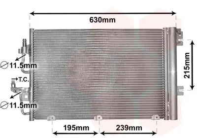 Handler.Part Condenser, air conditioning VAN WEZEL 37005366 1