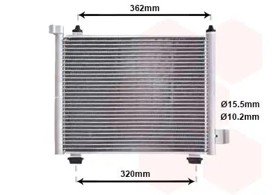 Handler.Part Condenser, air conditioning VAN WEZEL 37005402 1