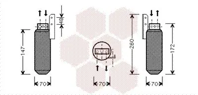 Handler.Part Dryer, air conditioning VAN WEZEL 3700D164 1