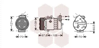 Handler.Part Compressor, air conditioning VAN WEZEL 3700K377 1