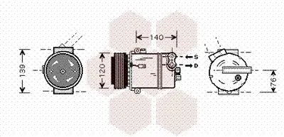 Handler.Part Compressor, air conditioning VAN WEZEL 3700K409 1