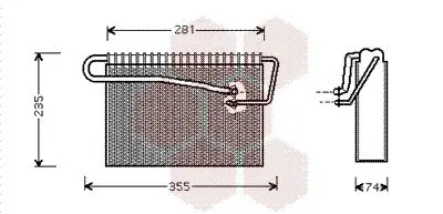 Handler.Part Evaporator, air conditioning VAN WEZEL 3700V167 1