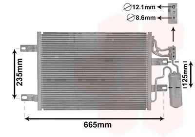 Handler.Part Condenser, air conditioning VAN WEZEL 37015394 1