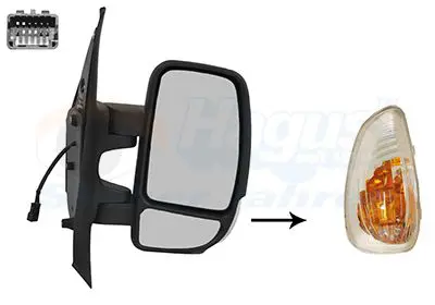 Handler.Part Outside mirror VAN WEZEL 3799808 1