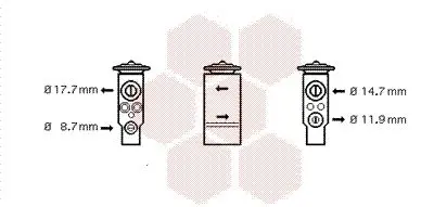 Handler.Part Expansion valve, air conditioning VAN WEZEL 40001349 1