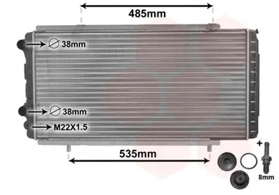 Handler.Part Radiator, engine cooling VAN WEZEL 40002150 1