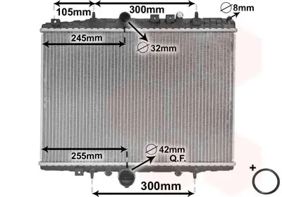 Handler.Part Radiator, engine cooling VAN WEZEL 40002198 1