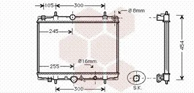 Handler.Part Radiator, engine cooling VAN WEZEL 40002200 1