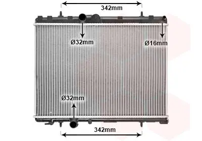 Handler.Part Radiator, engine cooling VAN WEZEL 40002265 1