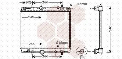 Handler.Part Radiator, engine cooling VAN WEZEL 40002274 1