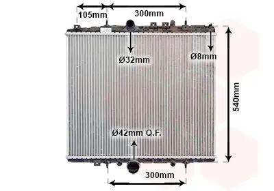 Handler.Part Radiator, engine cooling VAN WEZEL 40002277 1