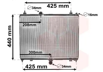 Handler.Part Radiator, engine cooling VAN WEZEL 40002358 1