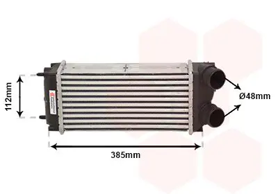 Handler.Part Intercooler, charger VAN WEZEL 40004299 1