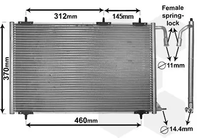 Handler.Part Condenser, air conditioning VAN WEZEL 40005257 1