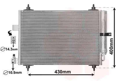 Handler.Part Condenser, air conditioning VAN WEZEL 40005286 1