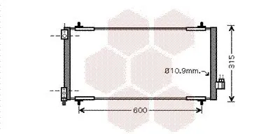 Handler.Part Condenser, air conditioning VAN WEZEL 40005301 1