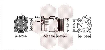 Handler.Part Compressor, air conditioning VAN WEZEL 4000K306 1