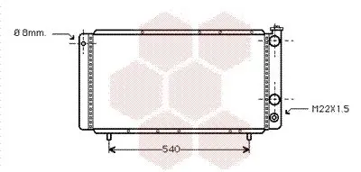 Handler.Part Radiator, engine cooling VAN WEZEL 43002025 1