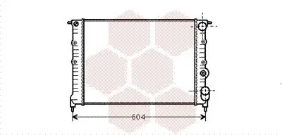 Handler.Part Radiator, engine cooling VAN WEZEL 43002108 1