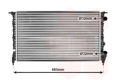 Handler.Part Radiator, engine cooling VAN WEZEL 43002115 1