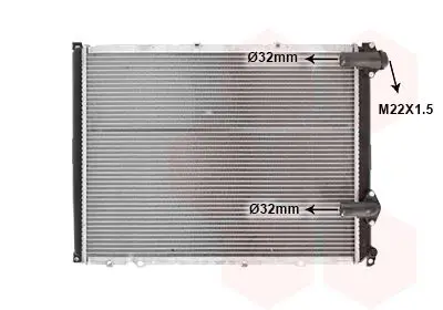 Handler.Part Radiator, engine cooling VAN WEZEL 43002140 1