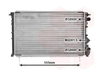 Handler.Part Radiator, engine cooling VAN WEZEL 43002150 1