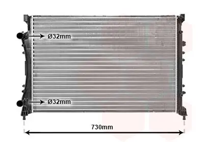 Handler.Part Radiator, engine cooling VAN WEZEL 43002233 1