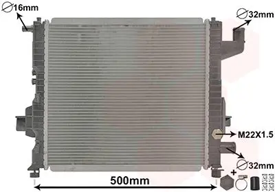 Handler.Part Radiator, engine cooling VAN WEZEL 43002262 1