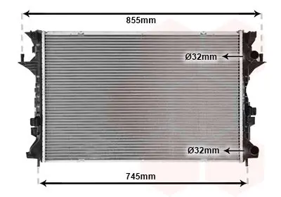 Handler.Part Radiator, engine cooling VAN WEZEL 43002300 1