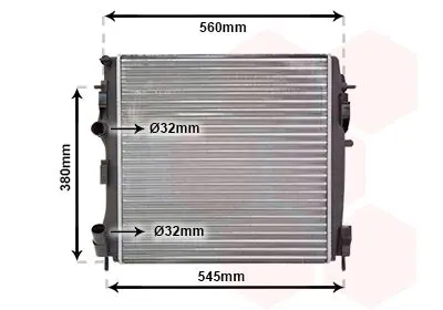 Handler.Part Radiator, engine cooling VAN WEZEL 43002309 1