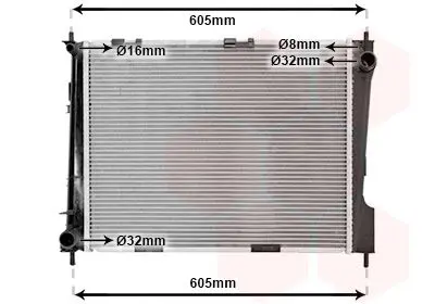 Handler.Part Radiator, engine cooling VAN WEZEL 43002371 1