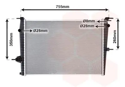 Handler.Part Radiator, engine cooling VAN WEZEL 43002458 1