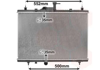 Handler.Part Radiator, engine cooling VAN WEZEL 43002603 1