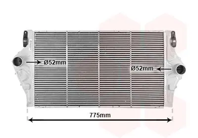 Handler.Part Intercooler, charger VAN WEZEL 43004363 1