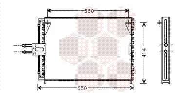 Handler.Part Condenser, air conditioning VAN WEZEL 43005189 1