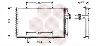 Handler.Part Condenser, air conditioning VAN WEZEL 43005214 1