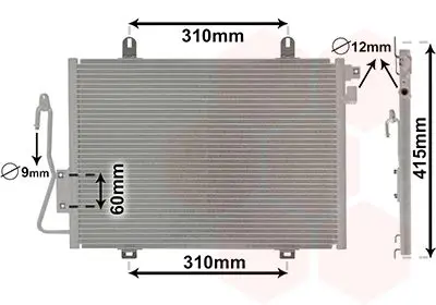 Handler.Part Condenser, air conditioning VAN WEZEL 43005232 1