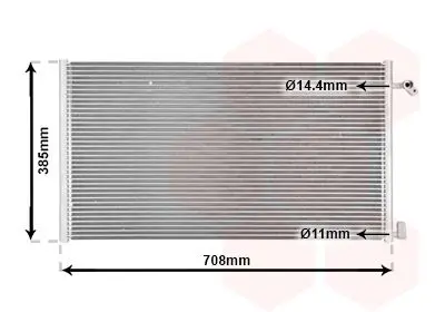 Handler.Part Condenser, air conditioning VAN WEZEL 43005234 1