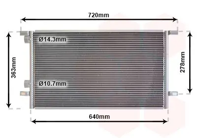 Handler.Part Condenser, air conditioning VAN WEZEL 43005253 1