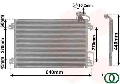 Handler.Part Condenser, air conditioning VAN WEZEL 43005273 1